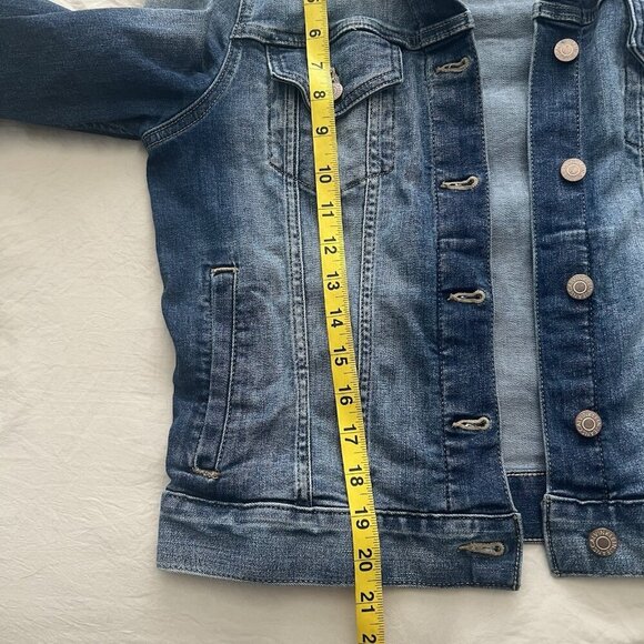 Calvin Klein Jeans Women’s Small Denim Jacket  Wash Classic Fit Casual Ombré - Picture 6 of 7